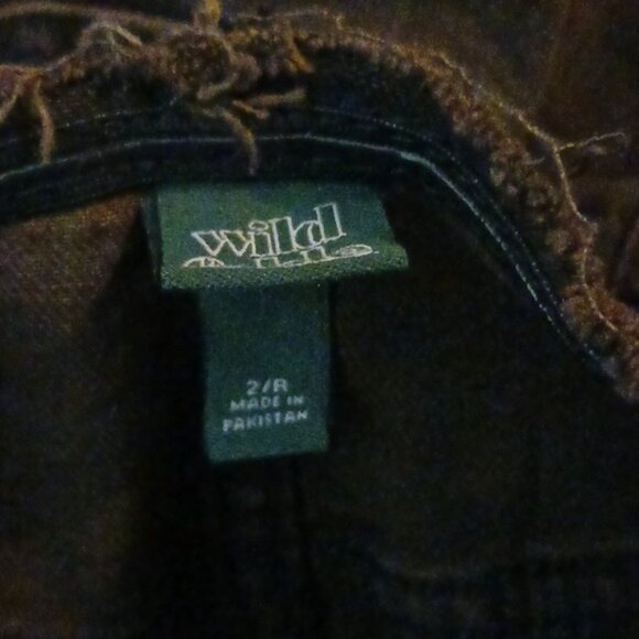 Wild Fable Skirt Brown Distressed Maxi Denim Slit Low Rise Womens Size 2 - Picture 7 of 8